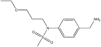 [4-(aminomethyl)phenyl]-N-(3-ethoxypropyl)methanesulfonamide Struktur