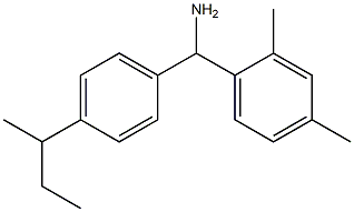 [4-(butan-2-yl)phenyl](2,4-dimethylphenyl)methanamine Struktur