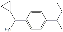 [4-(butan-2-yl)phenyl](cyclopropyl)methanamine Struktur