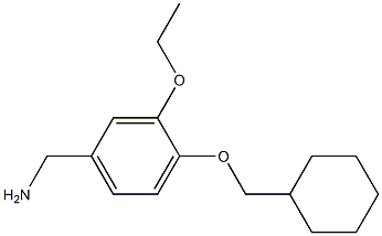 [4-(cyclohexylmethoxy)-3-ethoxyphenyl]methanamine Struktur