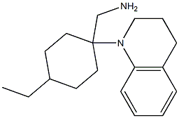 [4-ethyl-1-(1,2,3,4-tetrahydroquinolin-1-yl)cyclohexyl]methanamine Struktur