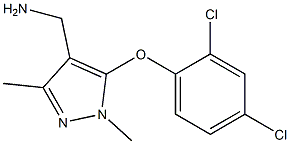 [5-(2,4-dichlorophenoxy)-1,3-dimethyl-1H-pyrazol-4-yl]methanamine Struktur