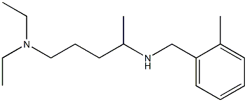 [5-(diethylamino)pentan-2-yl][(2-methylphenyl)methyl]amine Struktur