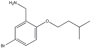 [5-bromo-2-(3-methylbutoxy)phenyl]methanamine Struktur