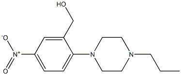 [5-nitro-2-(4-propylpiperazin-1-yl)phenyl]methanol Struktur