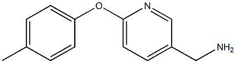 [6-(4-methylphenoxy)pyridin-3-yl]methanamine Struktur