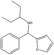 [furan-2-yl(phenyl)methyl](pentan-3-yl)amine Struktur