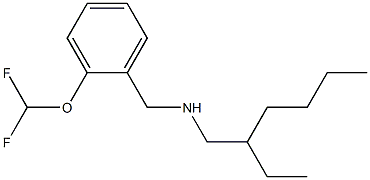 {[2-(difluoromethoxy)phenyl]methyl}(2-ethylhexyl)amine Struktur