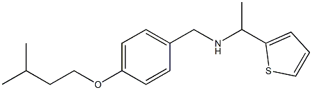 {[4-(3-methylbutoxy)phenyl]methyl}[1-(thiophen-2-yl)ethyl]amine Struktur