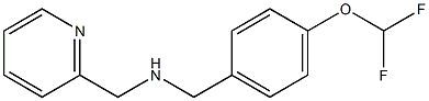 {[4-(difluoromethoxy)phenyl]methyl}(pyridin-2-ylmethyl)amine Struktur