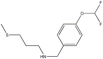 {[4-(difluoromethoxy)phenyl]methyl}[3-(methylsulfanyl)propyl]amine Struktur