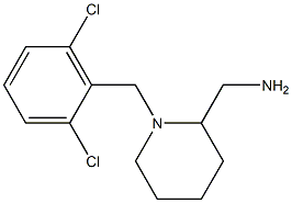 {1-[(2,6-dichlorophenyl)methyl]piperidin-2-yl}methanamine Struktur