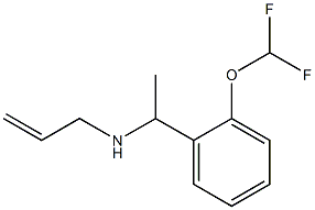 {1-[2-(difluoromethoxy)phenyl]ethyl}(prop-2-en-1-yl)amine Struktur