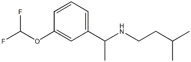 {1-[3-(difluoromethoxy)phenyl]ethyl}(3-methylbutyl)amine Struktur