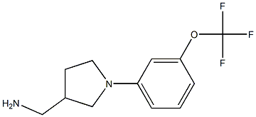 {1-[3-(trifluoromethoxy)phenyl]pyrrolidin-3-yl}methylamine Struktur