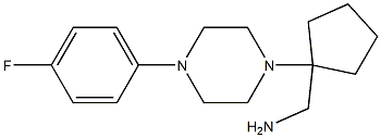 {1-[4-(4-fluorophenyl)piperazin-1-yl]cyclopentyl}methylamine Struktur