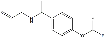 {1-[4-(difluoromethoxy)phenyl]ethyl}(prop-2-en-1-yl)amine Struktur