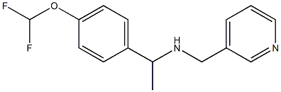 {1-[4-(difluoromethoxy)phenyl]ethyl}(pyridin-3-ylmethyl)amine Struktur