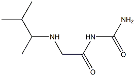 {2-[(3-methylbutan-2-yl)amino]acetyl}urea Struktur