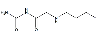 {2-[(3-methylbutyl)amino]acetyl}urea Struktur