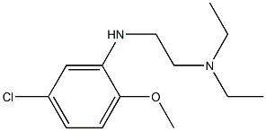 {2-[(5-chloro-2-methoxyphenyl)amino]ethyl}diethylamine Struktur