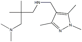 {2-[(dimethylamino)methyl]-2-methylpropyl}[(1,3,5-trimethyl-1H-pyrazol-4-yl)methyl]amine Struktur