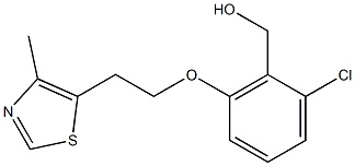 {2-chloro-6-[2-(4-methyl-1,3-thiazol-5-yl)ethoxy]phenyl}methanol Struktur