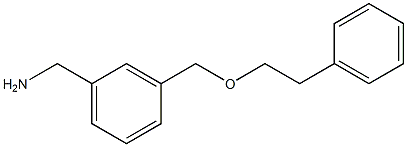 {3-[(2-phenylethoxy)methyl]phenyl}methanamine Struktur