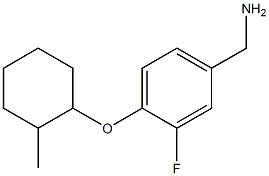 {3-fluoro-4-[(2-methylcyclohexyl)oxy]phenyl}methanamine Struktur