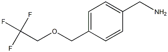 {4-[(2,2,2-trifluoroethoxy)methyl]phenyl}methanamine Struktur