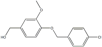 {4-[(4-chlorophenyl)methoxy]-3-methoxyphenyl}methanol Struktur