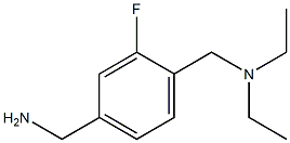 {4-[(diethylamino)methyl]-3-fluorophenyl}methanamine Struktur