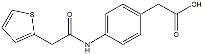 {4-[(thien-2-ylacetyl)amino]phenyl}acetic acid Struktur