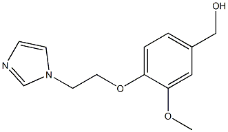 {4-[2-(1H-imidazol-1-yl)ethoxy]-3-methoxyphenyl}methanol Struktur