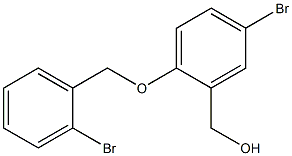 {5-bromo-2-[(2-bromophenyl)methoxy]phenyl}methanol Struktur