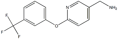 {6-[3-(trifluoromethyl)phenoxy]pyridin-3-yl}methanamine Struktur