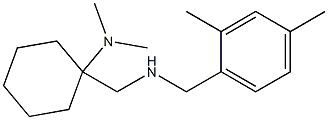 1-({[(2,4-dimethylphenyl)methyl]amino}methyl)-N,N-dimethylcyclohexan-1-amine Struktur