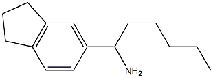 1-(2,3-dihydro-1H-inden-5-yl)hexan-1-amine Struktur