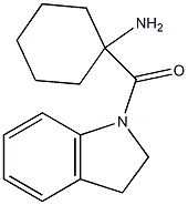 1-(2,3-dihydro-1H-indol-1-ylcarbonyl)cyclohexanamine Struktur