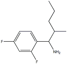 1-(2,4-difluorophenyl)-2-methylpentan-1-amine Struktur