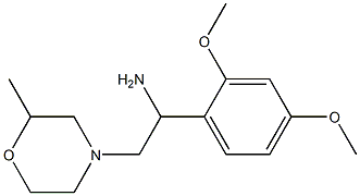 1-(2,4-dimethoxyphenyl)-2-(2-methylmorpholin-4-yl)ethanamine Struktur