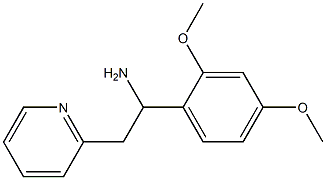 1-(2,4-dimethoxyphenyl)-2-(pyridin-2-yl)ethan-1-amine Struktur