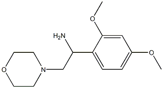 1-(2,4-dimethoxyphenyl)-2-morpholin-4-ylethanamine Struktur