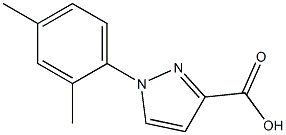 1-(2,4-dimethylphenyl)-1H-pyrazole-3-carboxylic acid Struktur