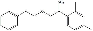 1-(2,4-dimethylphenyl)-2-(2-phenylethoxy)ethan-1-amine Struktur