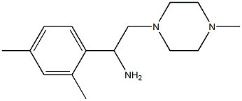 1-(2,4-dimethylphenyl)-2-(4-methylpiperazin-1-yl)ethanamine Struktur