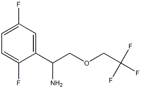 1-(2,5-difluorophenyl)-2-(2,2,2-trifluoroethoxy)ethanamine Struktur