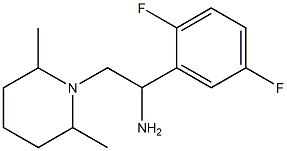 1-(2,5-difluorophenyl)-2-(2,6-dimethylpiperidin-1-yl)ethanamine Struktur