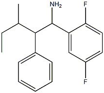 1-(2,5-difluorophenyl)-3-methyl-2-phenylpentan-1-amine Struktur