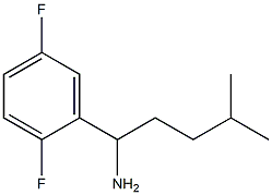 1-(2,5-difluorophenyl)-4-methylpentan-1-amine Struktur